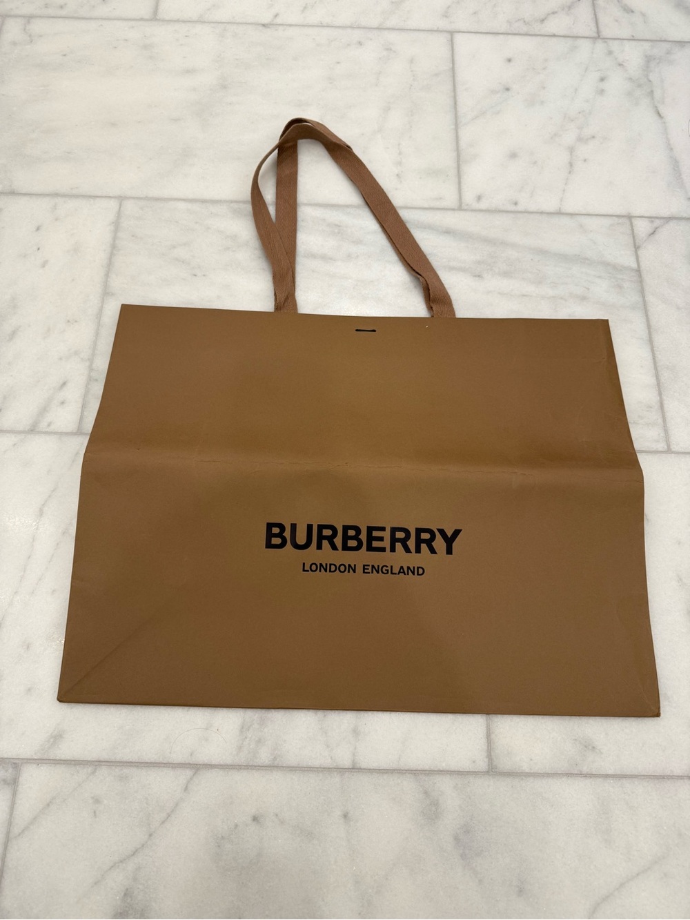 Burberry Brown Tote Shopping Bag - Luxury paper shopping bag